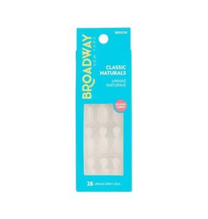 Unhas Postiças Broadway Natural Quad Curt C/aba