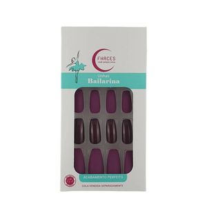 Unhas Postiças Fhaces Bailar.amet.bril.e Fosco C/56