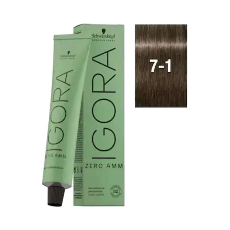 Tintura Igora 60ml Zero Amm 7.1