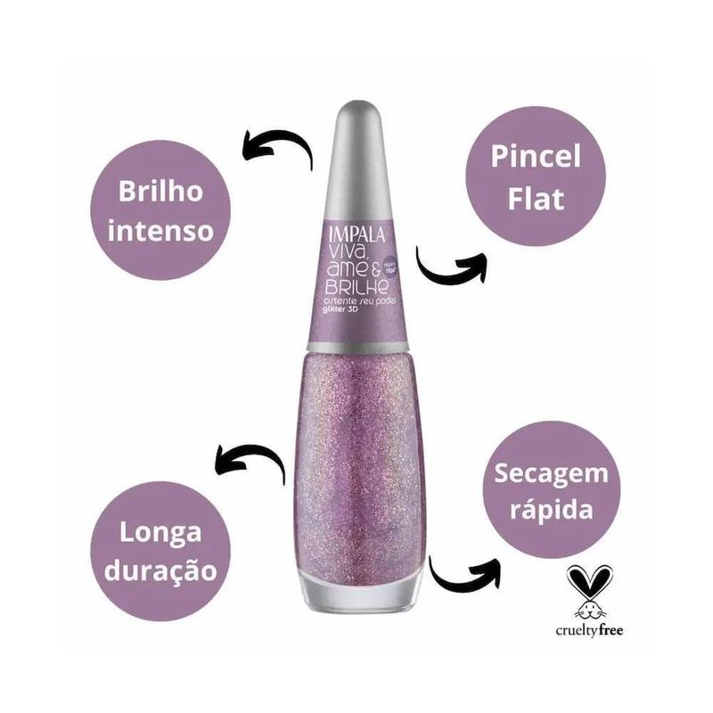 Esmalte Impala 8ml Viva Ame E Bril.ost.seu Poder
