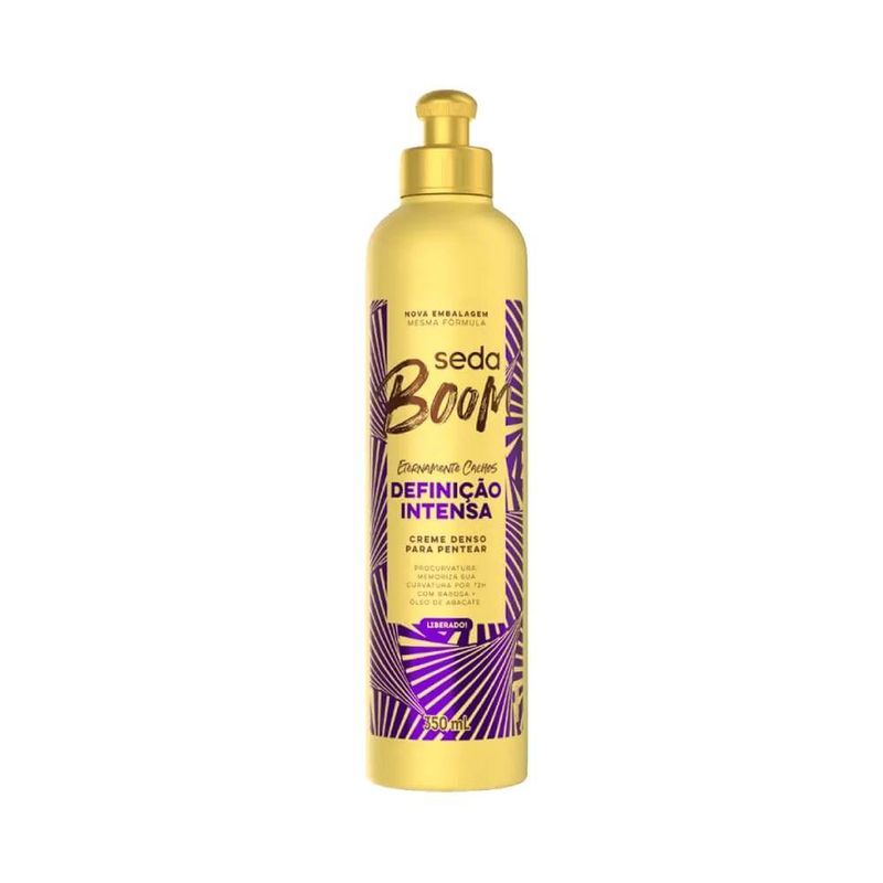 Creme Para Tratamento Seda 350ml Boom Definicao Intensa