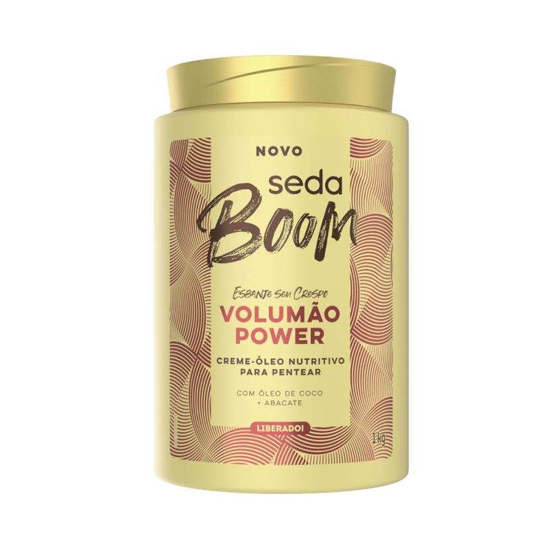 Creme De Pentear Seda 1kg Boom Volumao Power