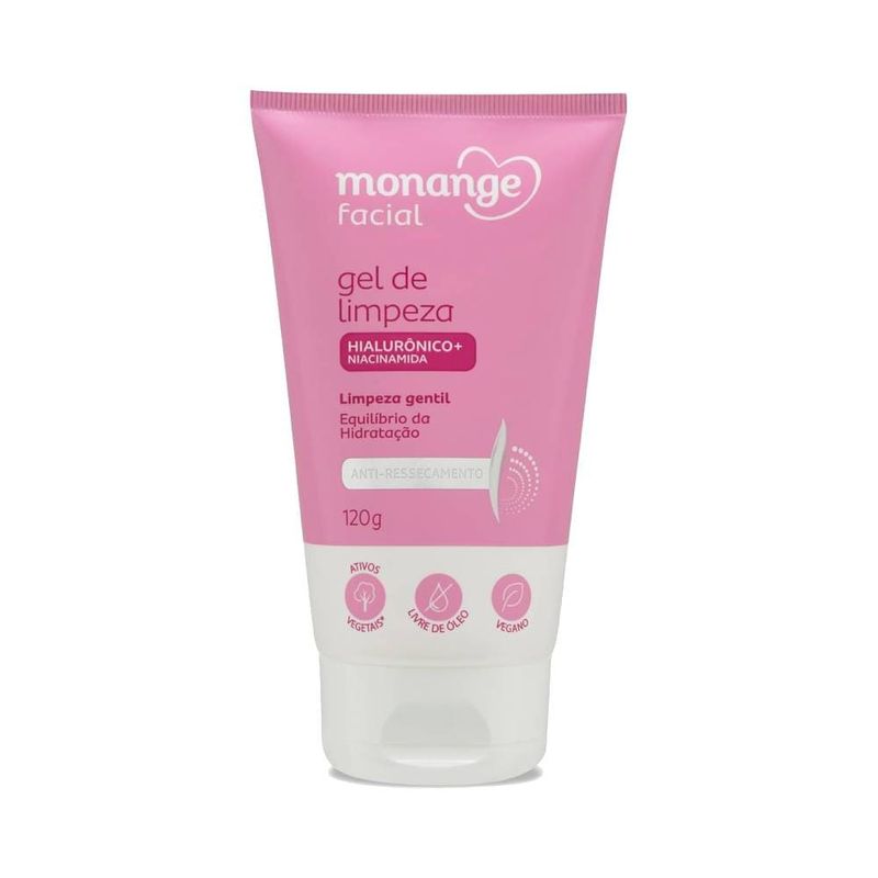 Gel Facial Monange 120g Anti Ressecamento