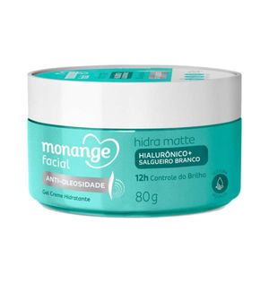 Gel Creme Hidratante Monange Facial Hidra Matte Anti-Oleosidade 80g