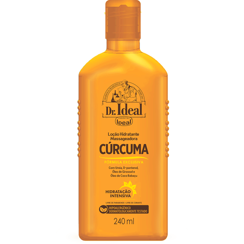 Desodorante Creme Ideal 240ml Corp.curcuma L.mass
