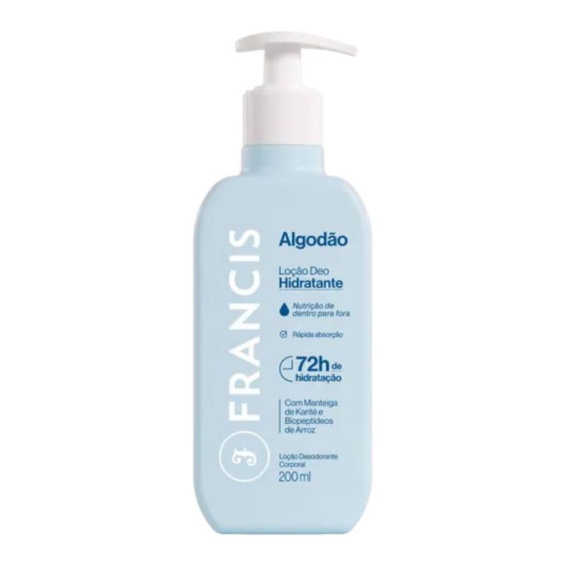 Locao Corporal Francis 200ml Azul Algodao