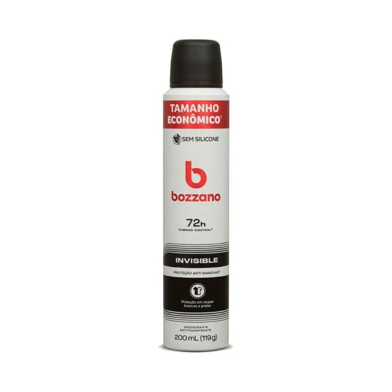 Desodorante Aerosol Bozzano 200ml Invisible