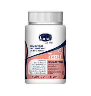 Removedor De Esmalte Ideal 75ml 7 Em 1