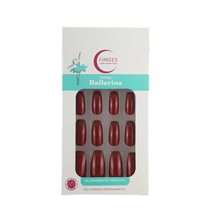 Unhas Postiças Fhaces Bailarina Bronze C/28