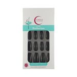Unhas Postiças Fhaces Bailarina All Black C/28