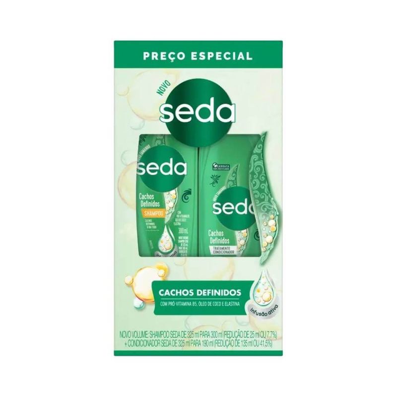 Kit Seda Sh+cond 490ml Cachos Definidos