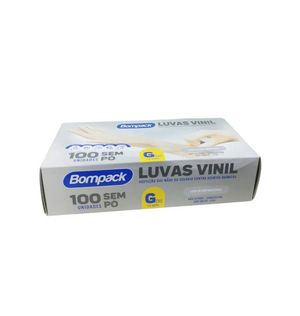 Luva Bompack Vinil S/po C/100 G