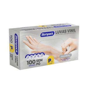 Luva Bompack Vinil S/po C/100 P