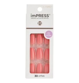 Unhas Postiças Kiss Ny Impress C.bailarina Frt.
