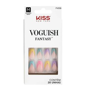 Unhas Postiças Kiss Ny Gel Fantasy Disco Ball