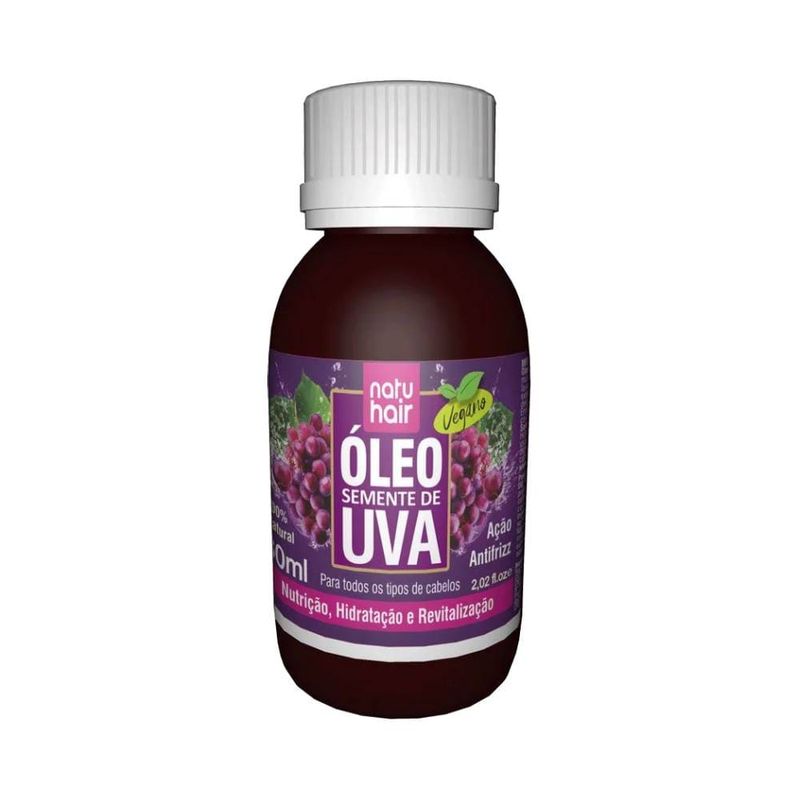 Oleo Natu Hair 60ml Semente De Uva