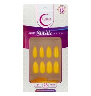 Unhas Postiças Fhaces Nail Encanto C.28 Amarelo