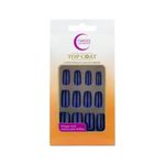 Unhas Postiças Fhaces Top Coat Marinho