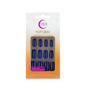 Unhas Postiças Fhaces Top Coat Marinho