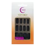 Unhas Postiças Fhaces Top Coat Black
