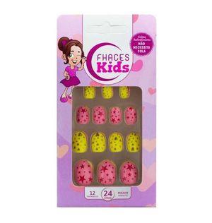 Unhas Postiças Fhaces Infantil Multicolors