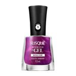 Esmalte Risque 9,5ml Diamond Gel Licor De Cranberry