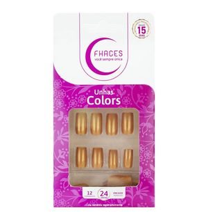 Unhas Postiças Fhaces Colors C/24 Doce Brisa