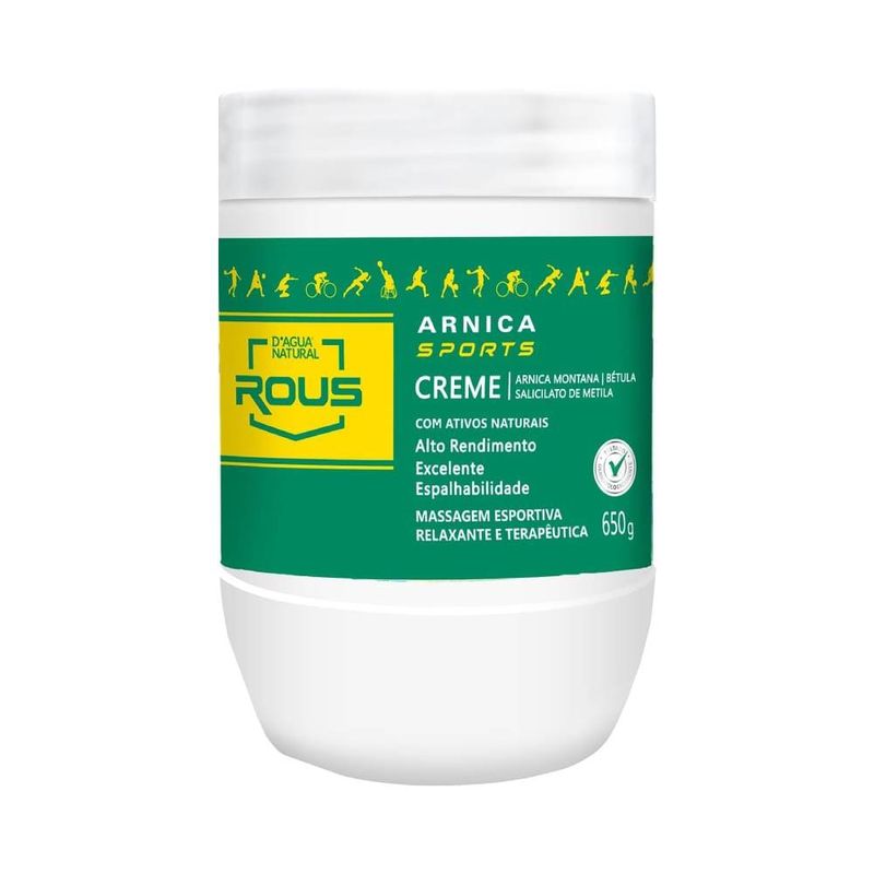 Creme Para Massagem Dagua Nat 650g Sports