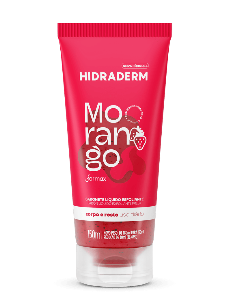 Sabonete Liquido Hidraderm 150ml Esfol.morango