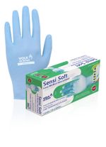 Luva Descartavel Volk Nitril Sensi Azul.m 100un