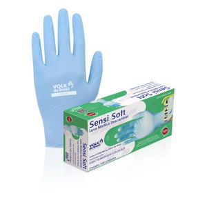 Luva Descartavel Volk Nitril Sensi Azul.m 100un