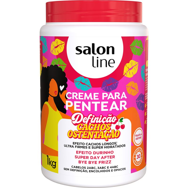 Creme De Pentear Salon Line 1kg Defin.cachos Ostentacao