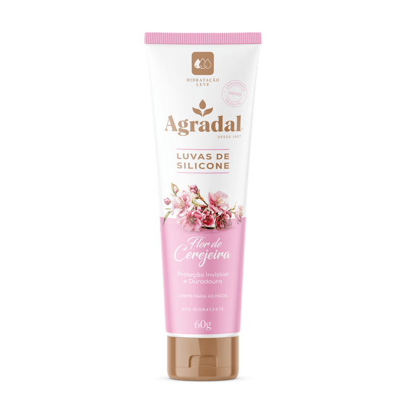 Creme Para Maos Agradal 60g Luvas De Silic.fl.cerejeira