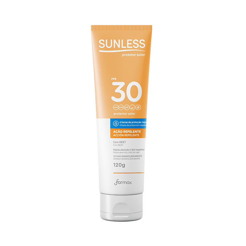 Protetor Solar Sunless 120g Repel.fps30