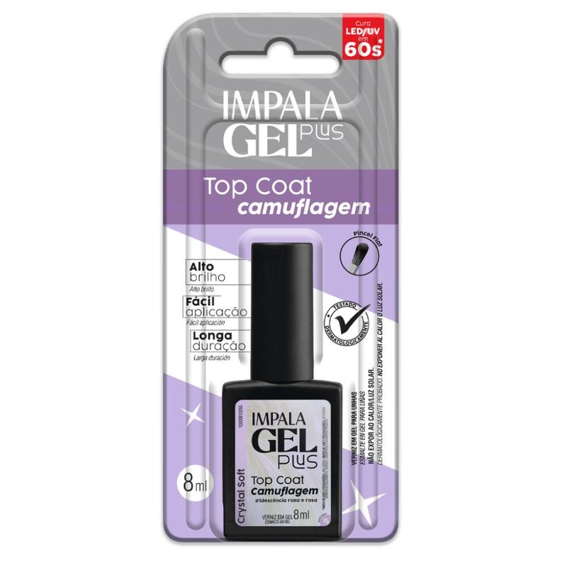 Esmalte Impala 8ml Top C.cam.gel P.crystal Soft