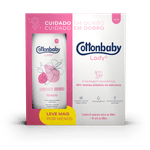Kit Cottonbaby Sab+refil 400ml Lady Int.hidratante