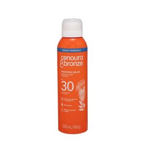 Protetor Solar Aerosol Cenoura &amp; Bronze FPS 30 200ml