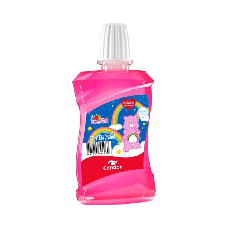 Enxaguante Bucal Condor 500ml Ursin.carinhosos Rosa