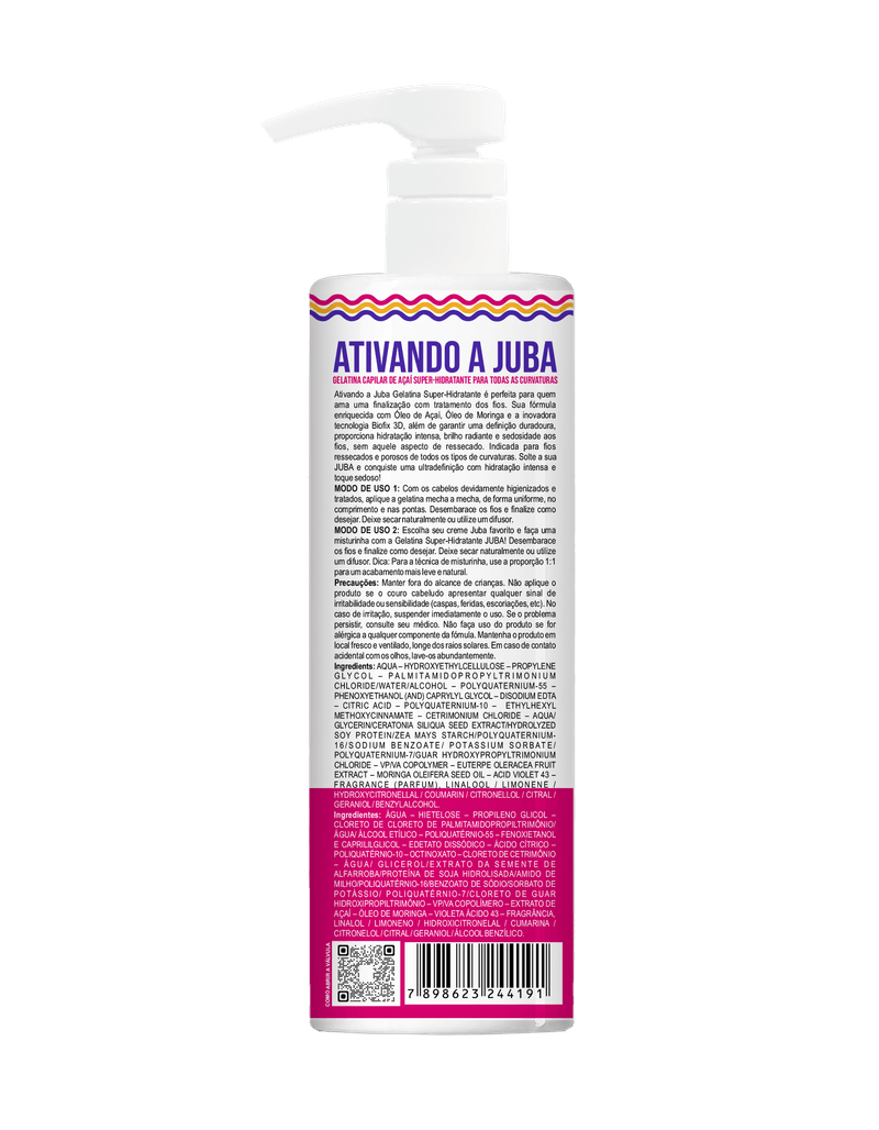 Gelatina Widicare 500g Ativ.a Juba Define Os Cacho