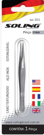 Pinca Soling Ponta Fina.blister Ref 261