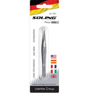 Pinca Soling Ponta Fina.blister Ref 261