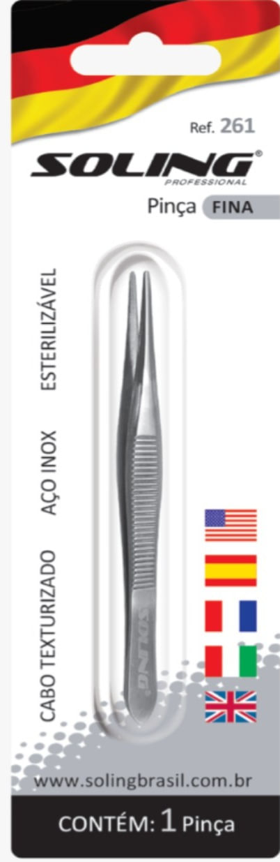 Pinca Soling Ponta Fina.blister Ref 261