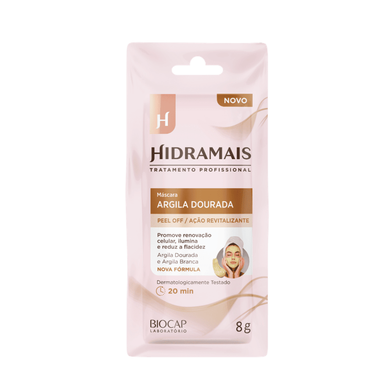 Mascara Facial Hidramais 8g Peel.off Argila Dourada