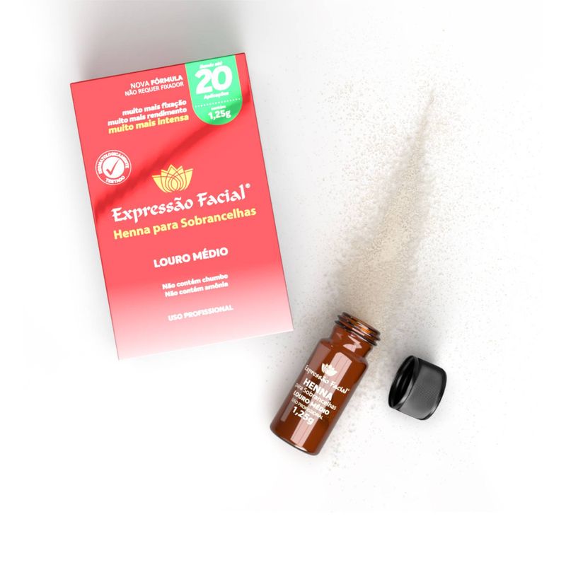 Henna Hintz 1,25g Exp.facial Louro Medio