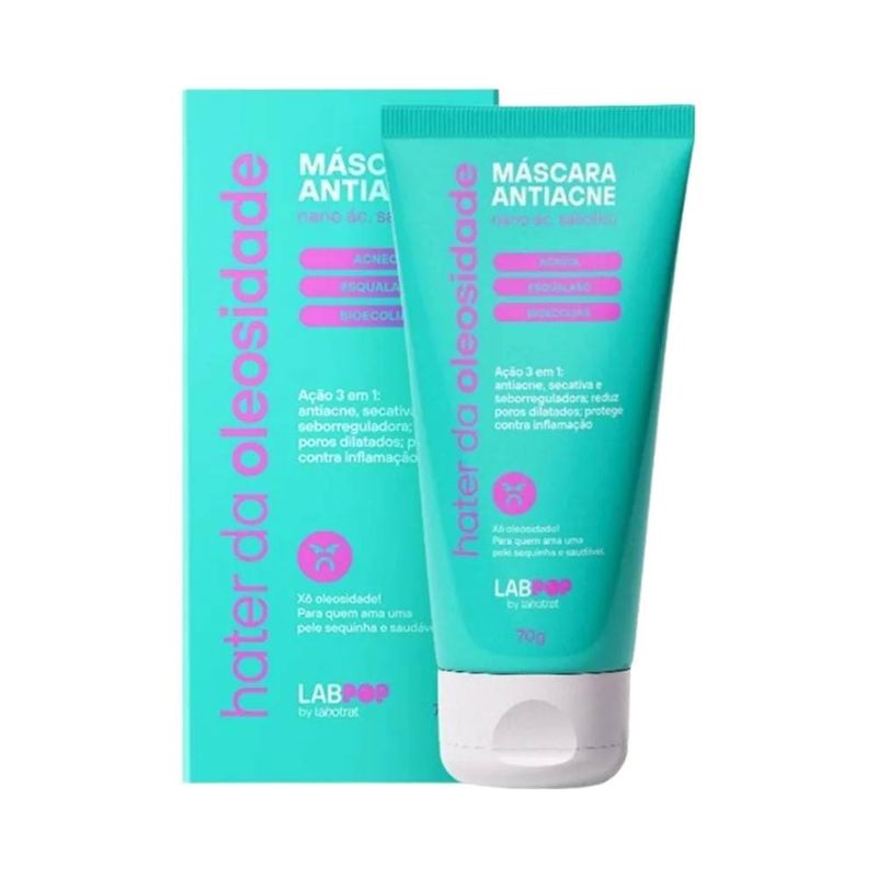 Mascara Facial Labpop 70g Hater Da Oleosidade