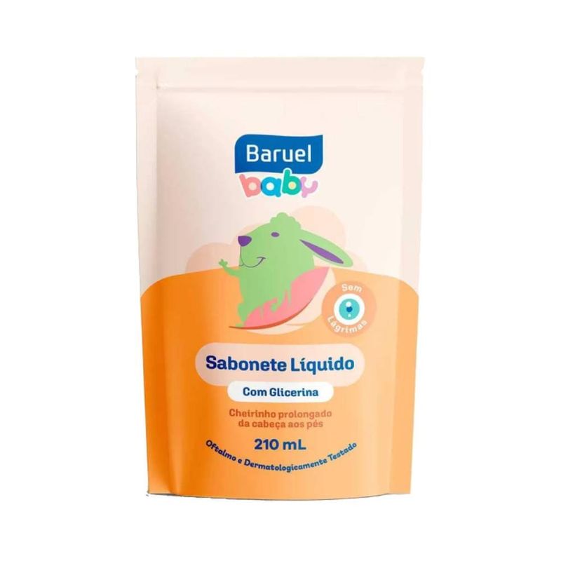 Sabonete Liquido Baruel 210ml Refil Glicerina Baby