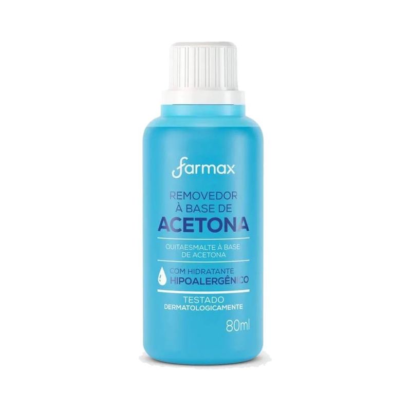 Removedor De Esmalte Farmax 80ml C/acetona