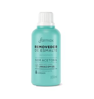 Removedor De Esmalte Farmax 100ml S/acetona Argan