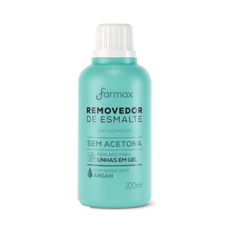 Removedor De Esmalte Farmax 100ml S/acetona Argan