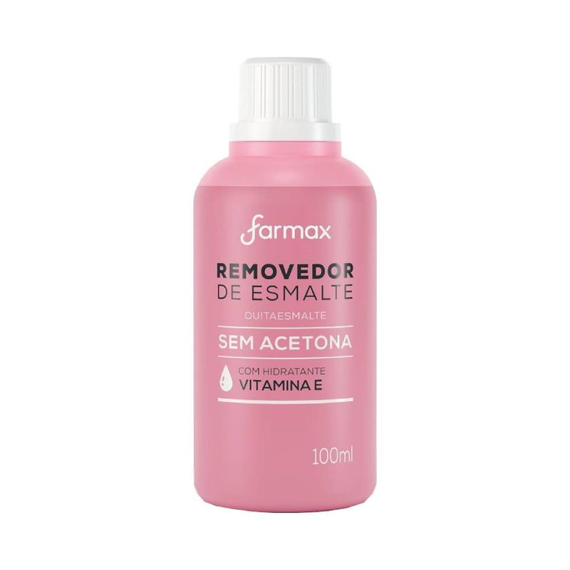 Removedor De Esmalte Farmax 100ml S/acetona